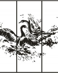 Пескоструйный рисунок Птицы 254
